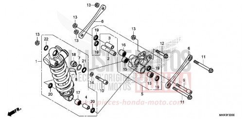 AMMORTIZZATORE POSTERIORE (CBR1000ST) CBR1000STL di 2020